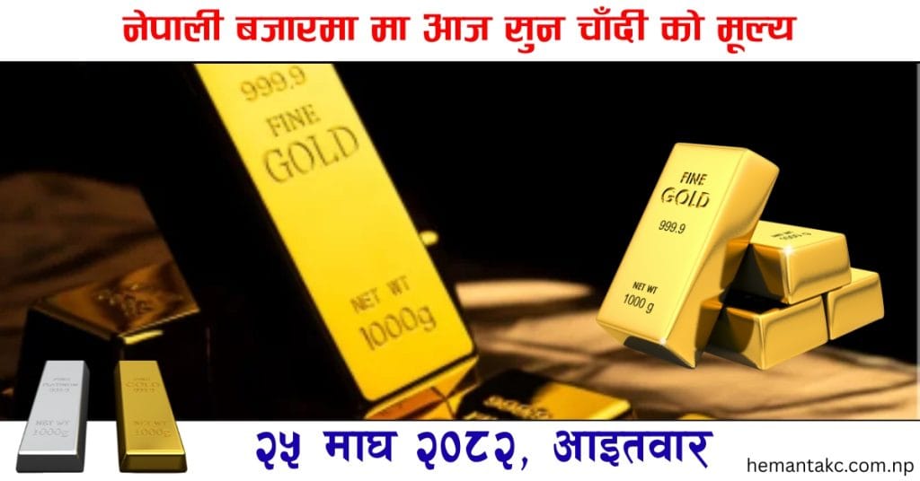 Gold price in Nepal has surged by Rs 9,500, reaching a historic Rs 3,00,500 per tola this Sunday. Silver has also increased to Rs 5,010. Check the latest rates here.