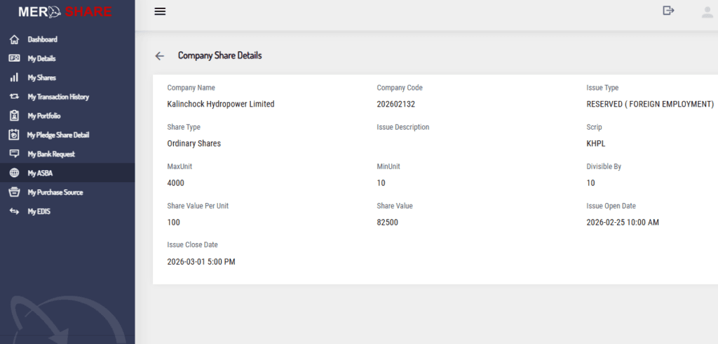 Kalinchowk Hydropower IPO: Open for Locals & Migrant Workers