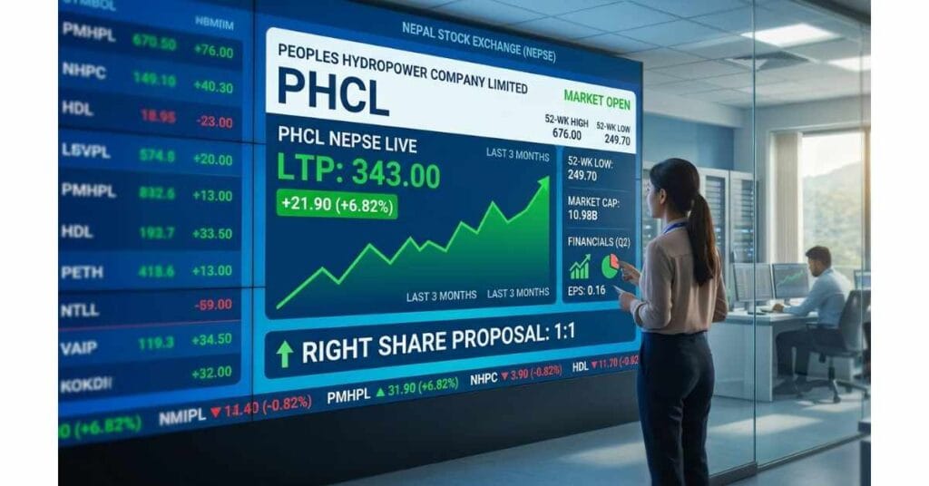 Detailed technical analysis of PHCL. Explore RSI levels, moving averages, and support/resistance zones for Peoples Hydropower. Make informed decisions on NEPSE's top hydro stocks.